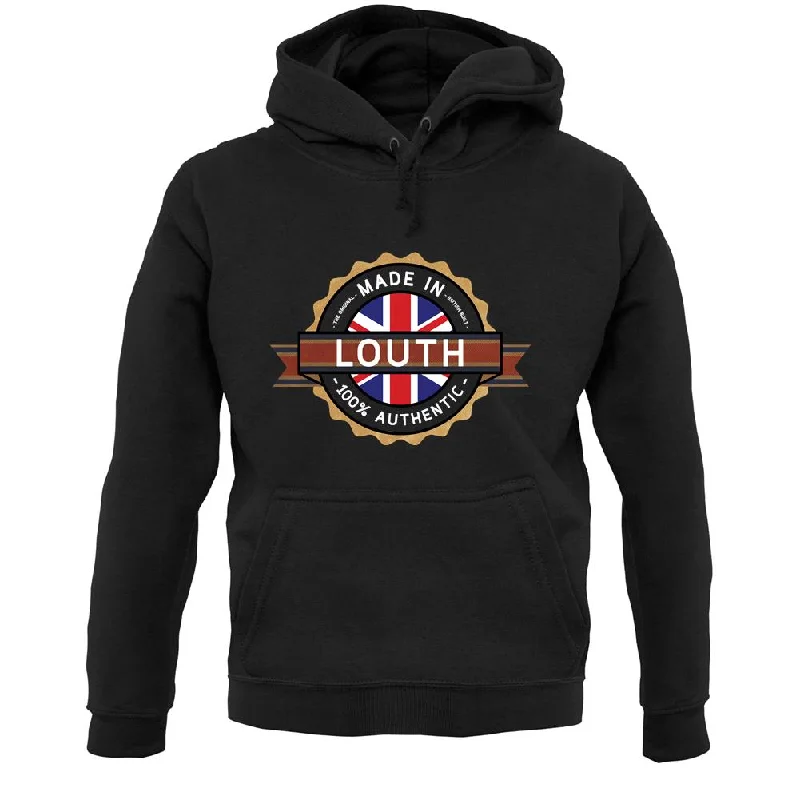 Made In Louth 100% Authentic Unisex Hoodie Hoodie with Contrast Stitching Detailed Premium