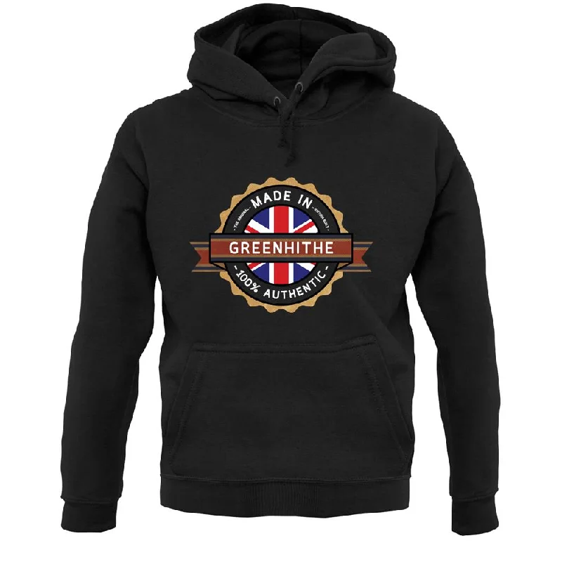 Made In Greenhithe 100% Authentic Unisex Hoodie Hoodie with Zipper Versatile Modern