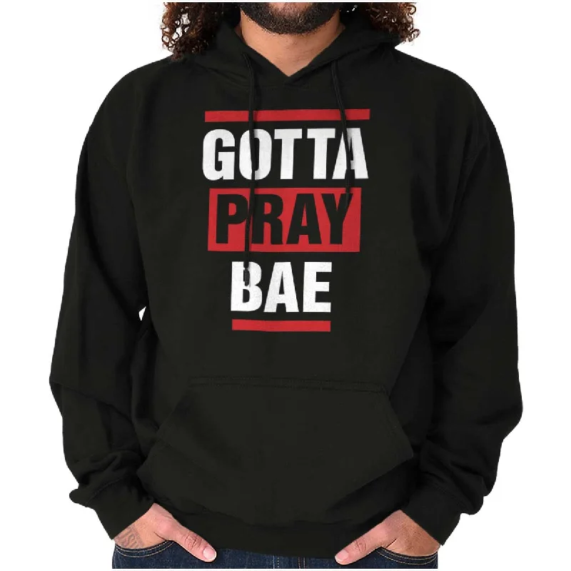 Gotta Pray Bae Hoodie Zip Hoodie Drawstring Kangaroo Pocket