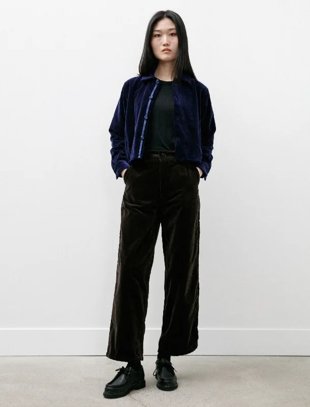 R17P4 High Waist Pants Shadow Velvet Trendy Wide-Legged Trousers