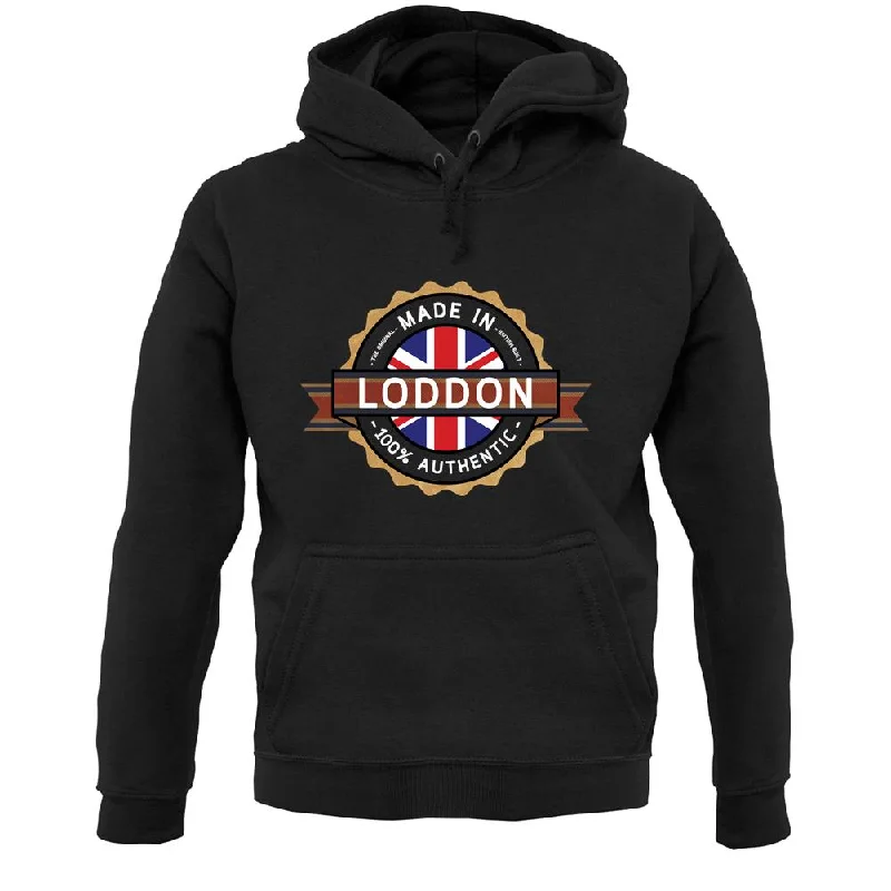 Made In Loddon 100% Authentic Unisex Hoodie Hoodie with Set-In Sleeves Structured Classic