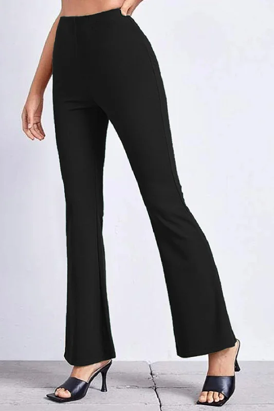 High Rise Flare Pants High-Waist Jogger Pants