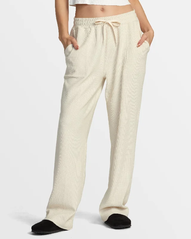 Sofie Waffle Pant - Latte Modern Skinny Pants