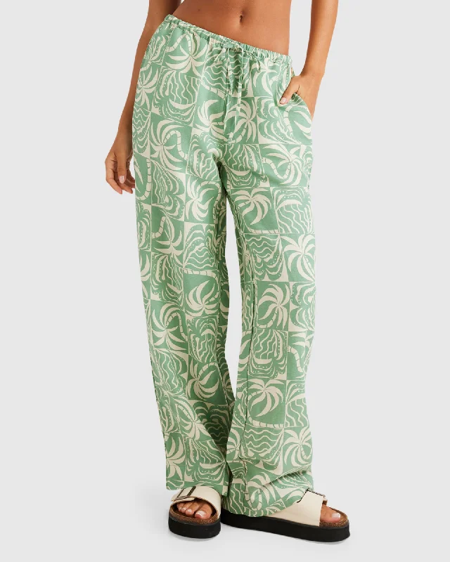 Exotica Holiday Pant - Granite Green Casual Skinny Fit Pants