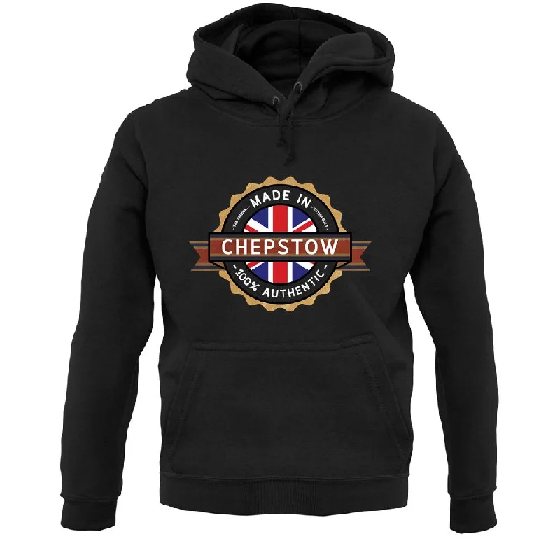 Made In Chepstow 100% Authentic Unisex Hoodie Hoodie with Belted Waist Structured Tailored