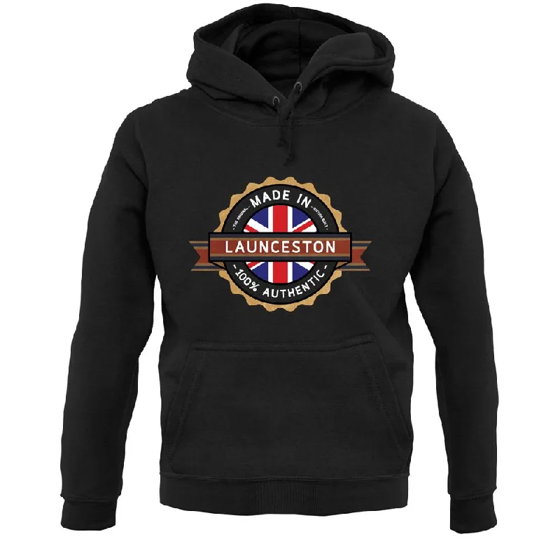 Made In Launceston 100% Authentic Unisex Hoodie Hoodie with Slim Fit Tailored Modern