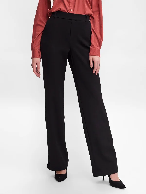 Γυναικείο παντελόνι VMMAYA MW STRAIGHT SOLID PANT NOOS 10267718 | 10267718 High-Waist Trousers