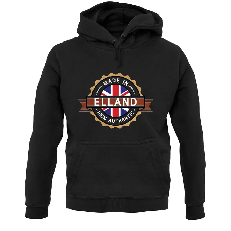 Made In Elland 100% Authentic Unisex Hoodie Hoodie with Strings Custom Fit Adjustable