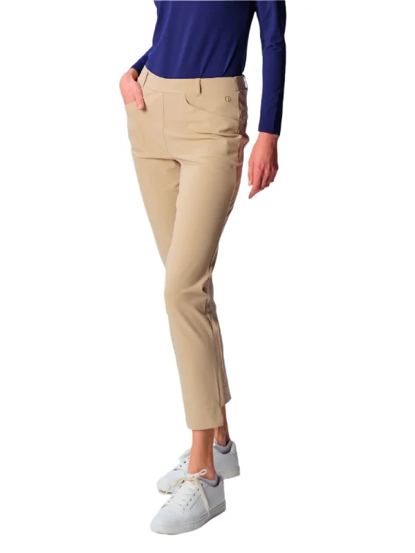 G Lifestyle Golf Pant - Khaki Comfy High-Waist Jeans