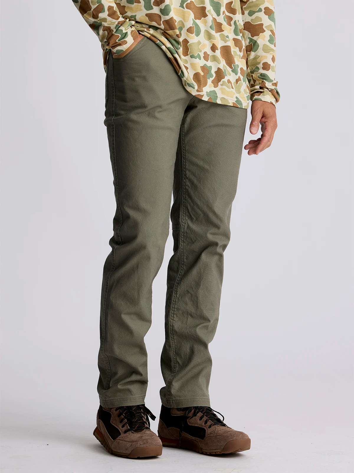 Men's Canvas Field Pant - Smokey Olive Comfortable Denim Pants