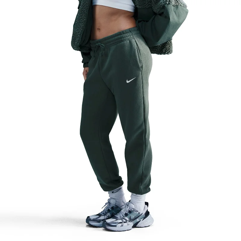 Nike Sportswear Phoenix Fleece Womens Mid-Rise Tracksuit Pants Comfortable Denim Trousers