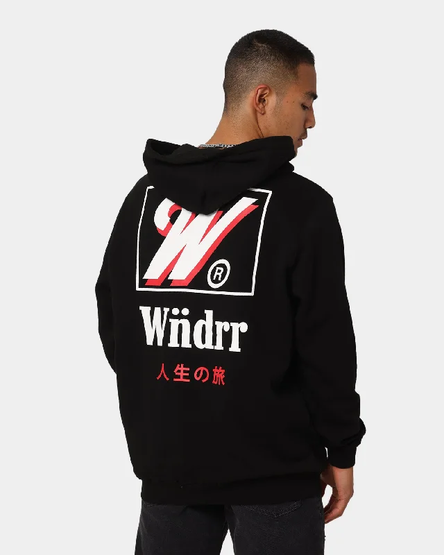 WNDRR Maxwell Hoodie Black Graphic Hoodie Design Print