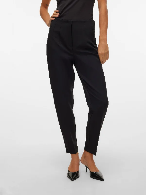 Γυναικείο παντελόνι VMLINA HW TAPERED PANT NOOS 10309140 | 10309140 Trendy Wide-Legged Trousers