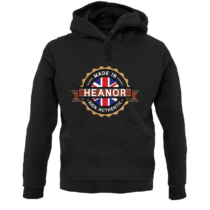 Made In Heanor 100% Authentic Unisex Hoodie Hoodie with Exposed Zipper Edgy Industrial