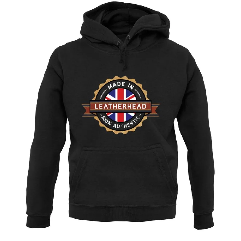 Made In Leatherhead 100% Authentic Unisex Hoodie Hoodie with Batwing Sleeves Loose Dramatic