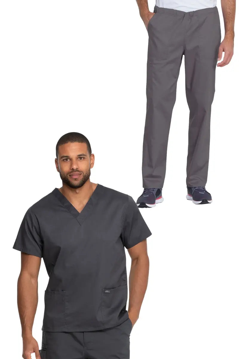 Dickies Industrial Unisex Tall Pants Scrub Set | Pewter Casual Track Pants