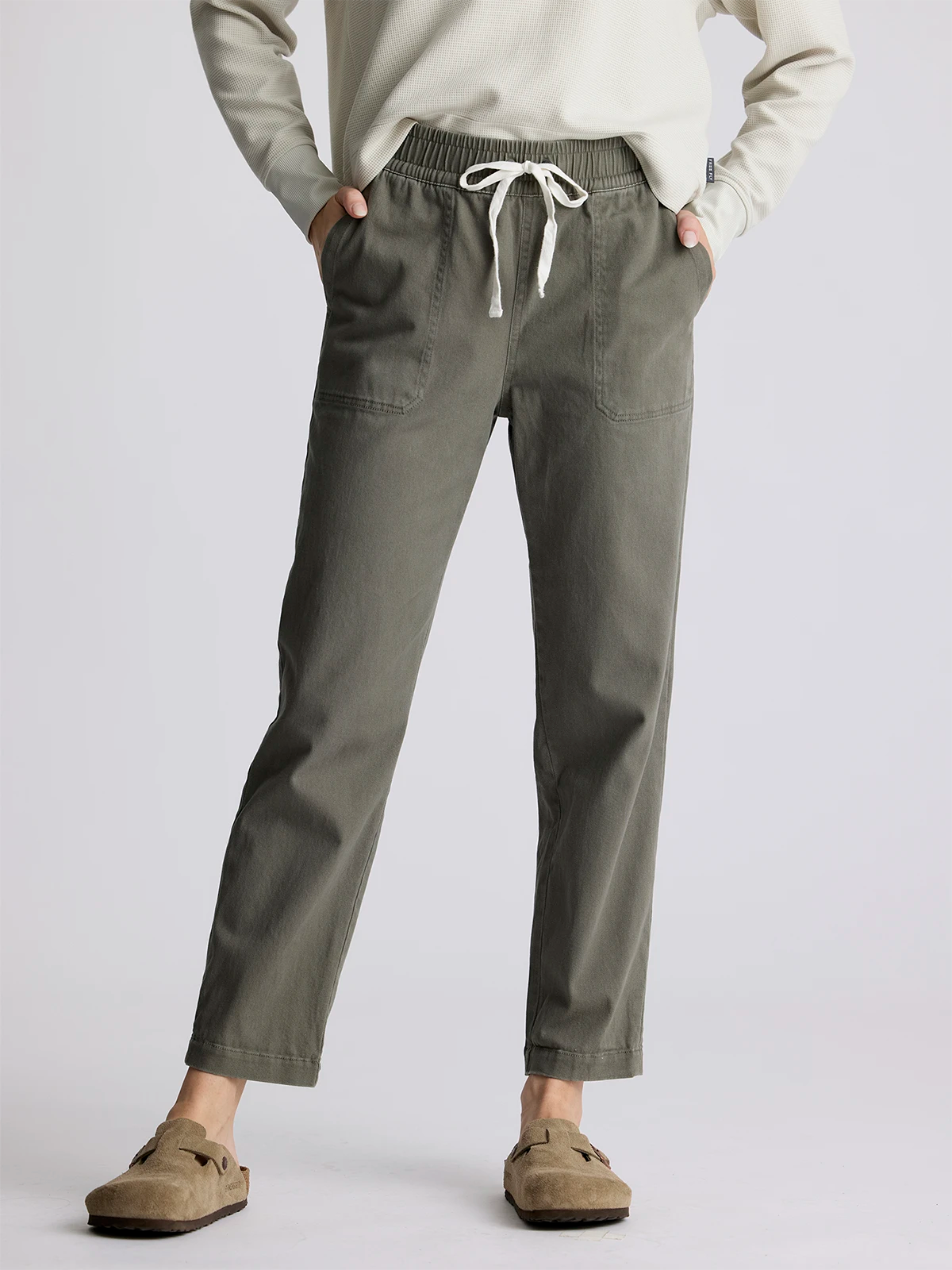 Women's Pacifica Twill Pant - Smokey Olive Elegant Dress Pants