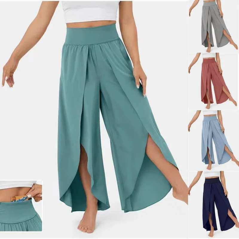 Elastic Waist Free Style Wide Leg Pants 23126 Stylish Paperbag Waist Pants