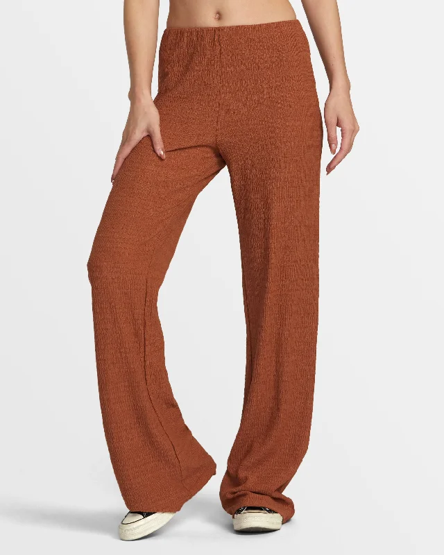 Honey Pant II - Mocha Bisque Casual Plaid Pants