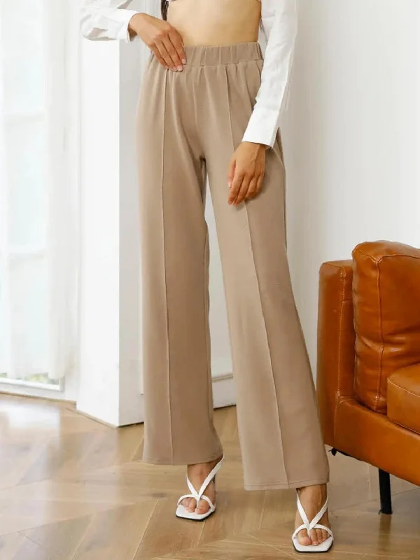 High Waist Straight Pants Trendy Palazzo Pants