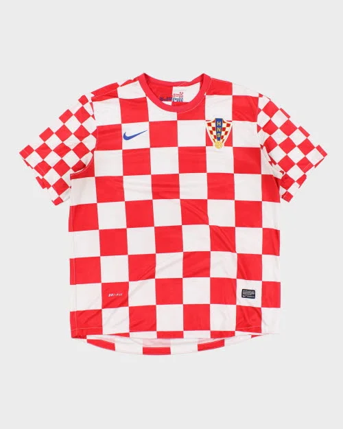 Croatia International Football Team Shirt - M Solid Print Embellished