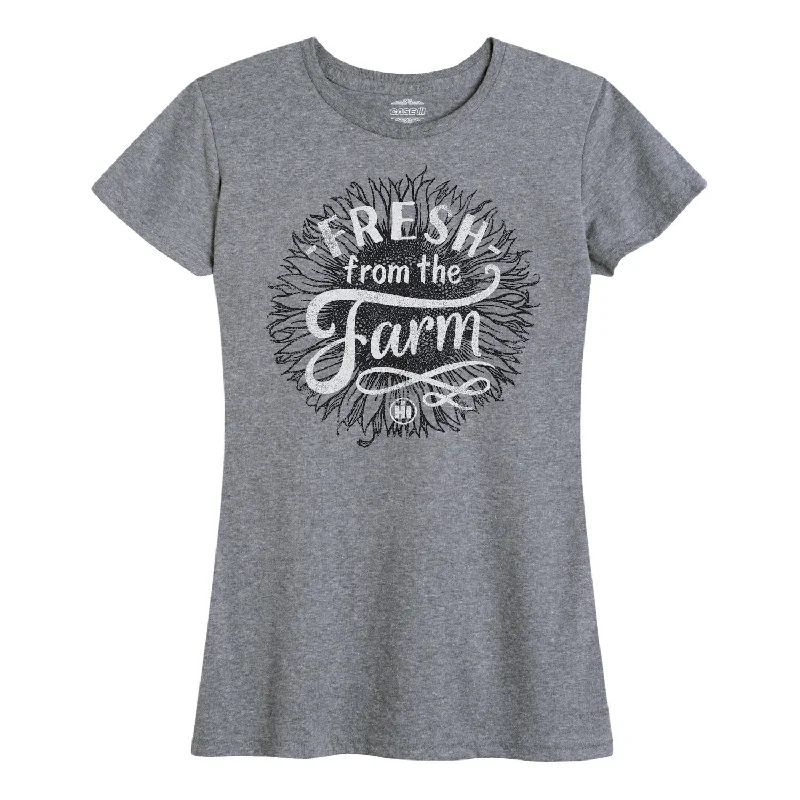 International Harvester™ - IH Fresh From The Farm Women's Classic Fit T-Shirt Mesh Canvas Denim