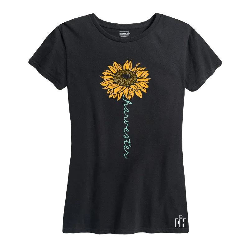 International Harvester™ - Harvester Sunflower - Women's Short Sleeve T-Shirt Graphic T-Shirt Round Neck Polyester