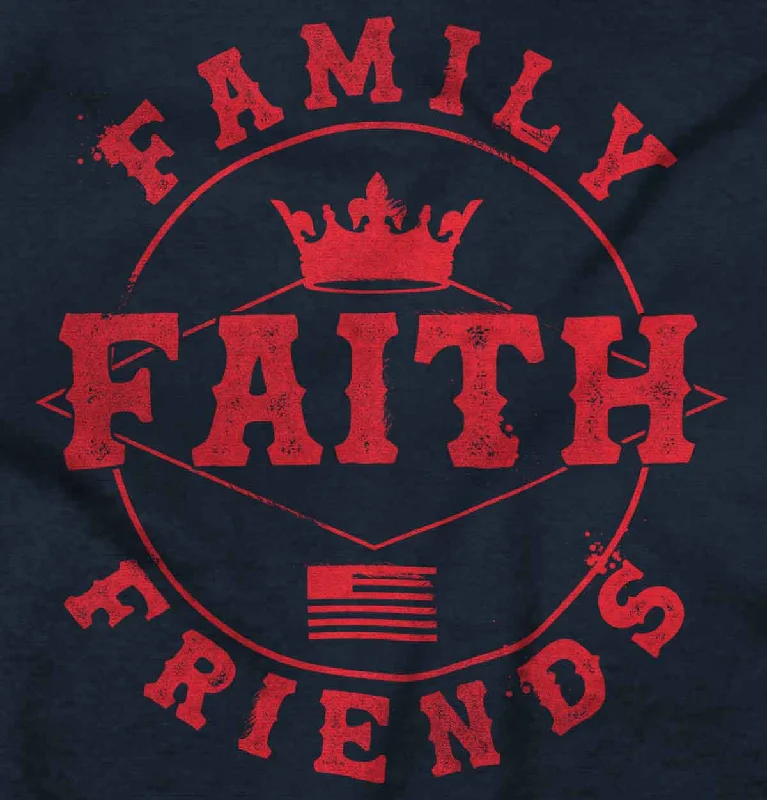 Faith Family Friends Crop Top Sleeveless T Shirt Lace Blend Ribbed Blend Corduroy Blend