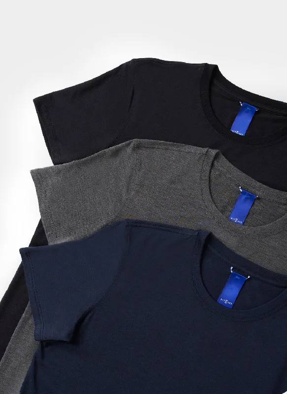 Kit Crew 3 Pack Tees Mesh Canvas Denim