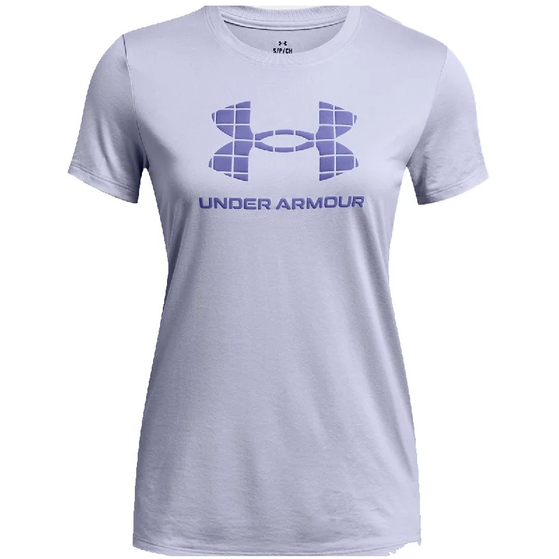 Under Armour Tech Big Logo HD Short Sleeve Tee - Womens - Celeste/Starlight Houndstooth Herringbone Solid