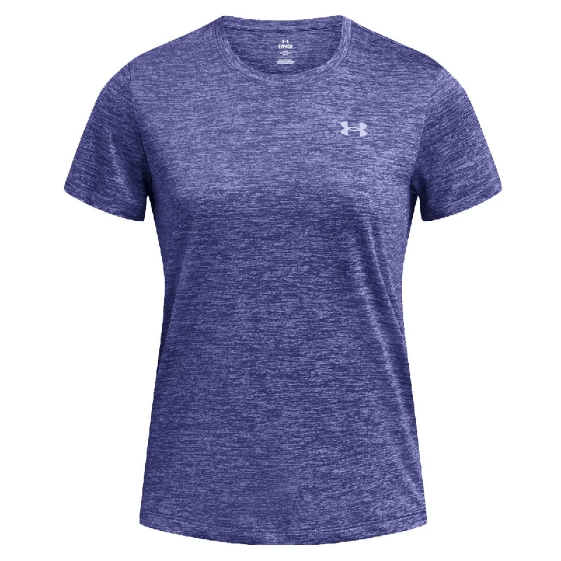 Under Armour Tech Twist Training Tee - Womens - Starlight/Celeste Cashmere Blend Cotton Blend Poly Blend