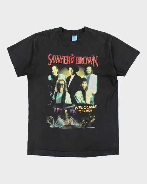 Vintage Sawyer Brown 1994 Tour T-Shirt - L Zippered Buttoned Snapped