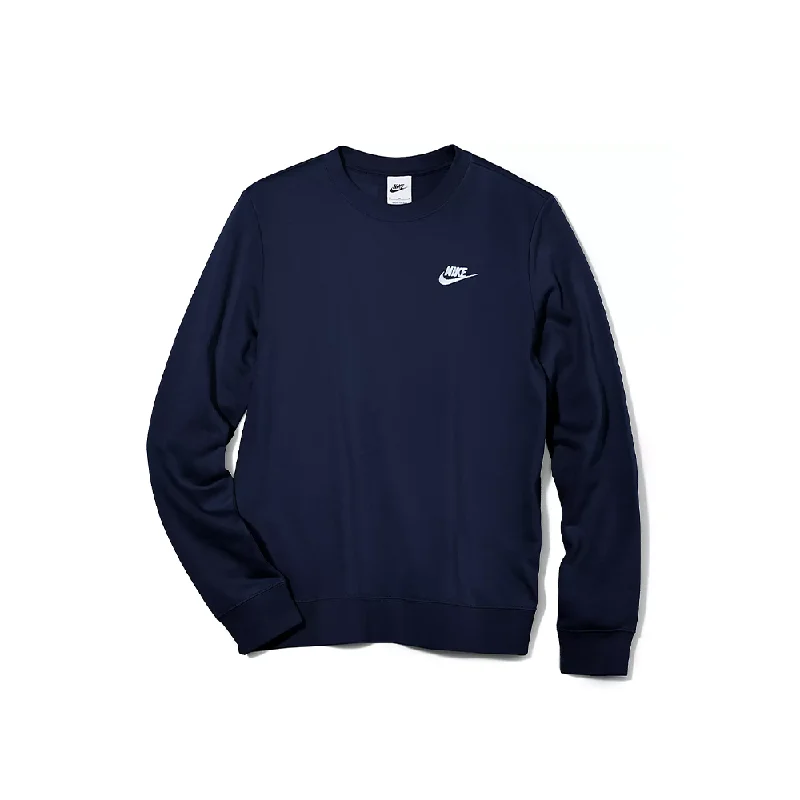 W NSW Club Fleece Crew-Neck Sweatshirt 'Obsidian/White' Machine Wash Dry Clean Hand Wash