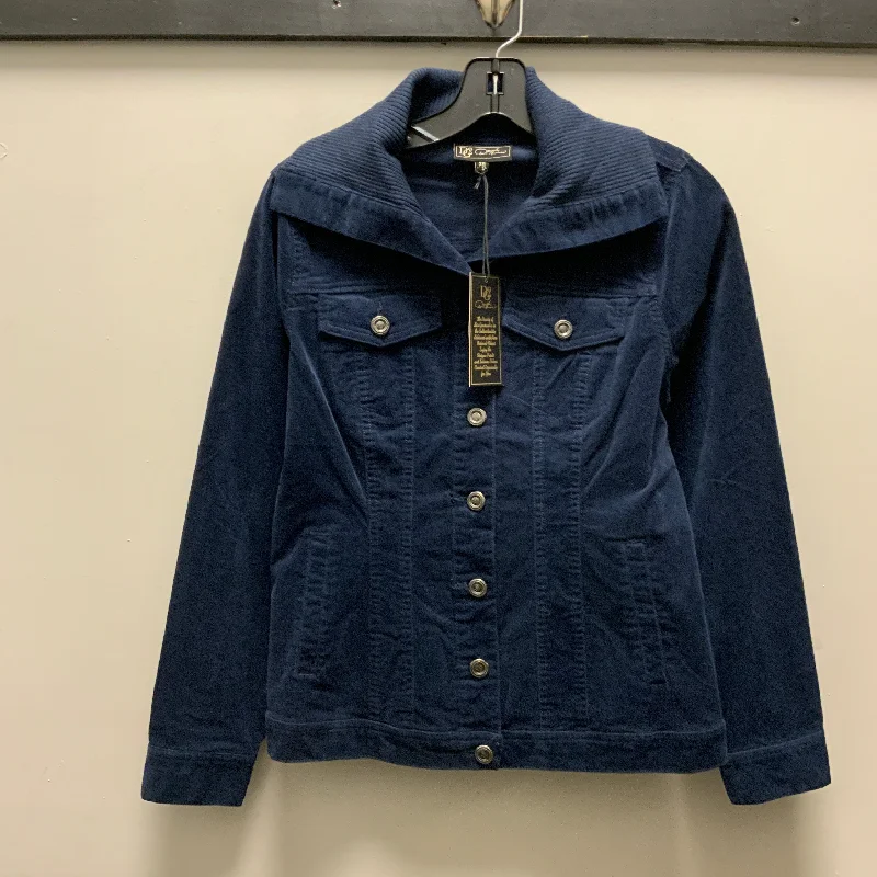 Jacket Other By Diane Gilman In Blue, Size: Xs Bomber Jacket Anorak Windbreaker