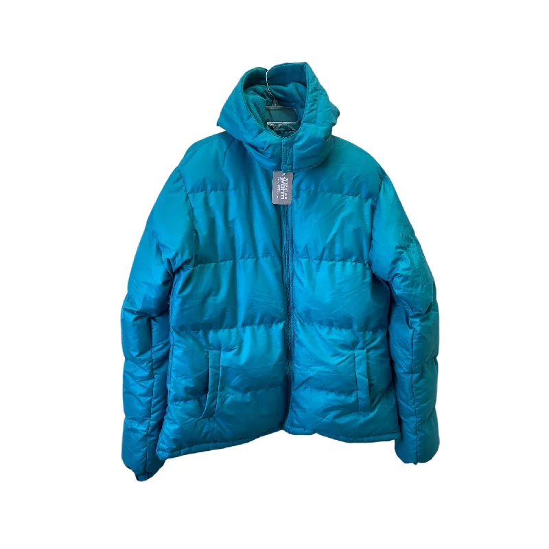 Jacket Puffer & Quilted By Operation Warm In Blue, Size:1X Herringbone Jacket Checkered Jacket Solid Jacket