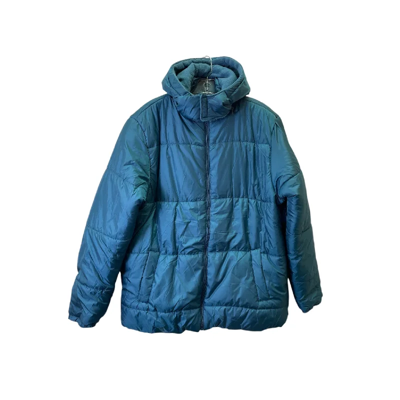 Jacket Puffer & Quilted By Operation Warm In Teal, Size:Xl Fleece Jacket Down Jacket Parka