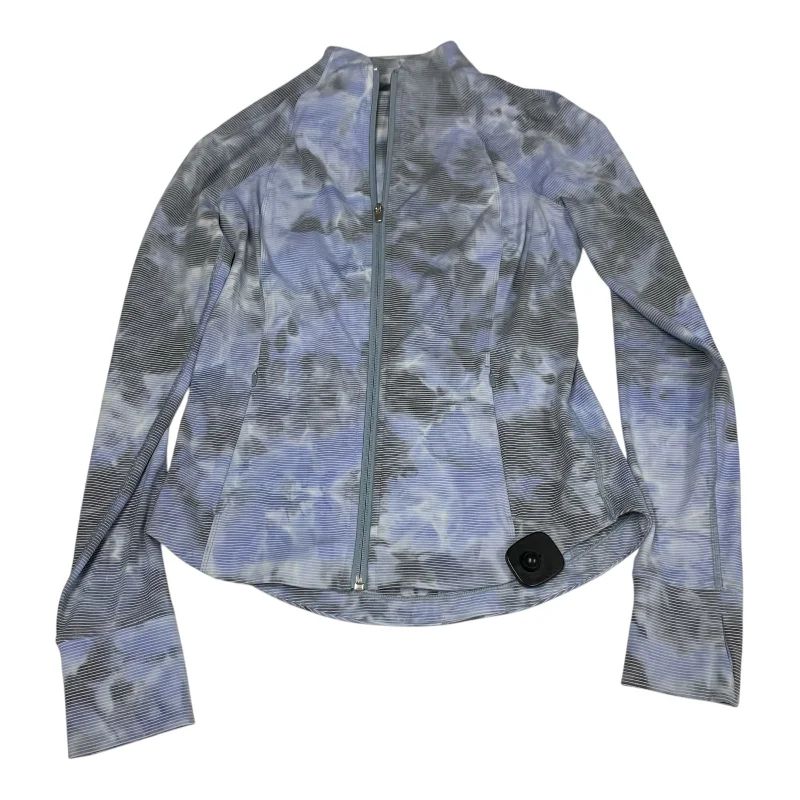 Athletic Jacket By Athleta In Blue, Size: S Print Jacket Jacquard Jacket Embroidered Jacket