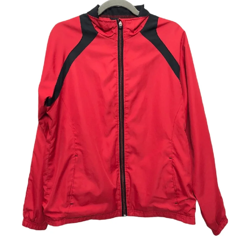 Athletic Jacket By Bcg In Red, Size: L Denim Jacket Leather Jacket Suede Jacket