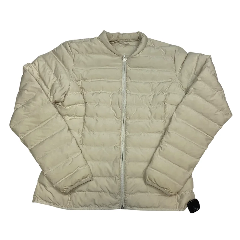 Athletic Jacket By Helly Hansen In Cream, Size: L Wool Fabric Cashmere Fabric Tweed Fabric