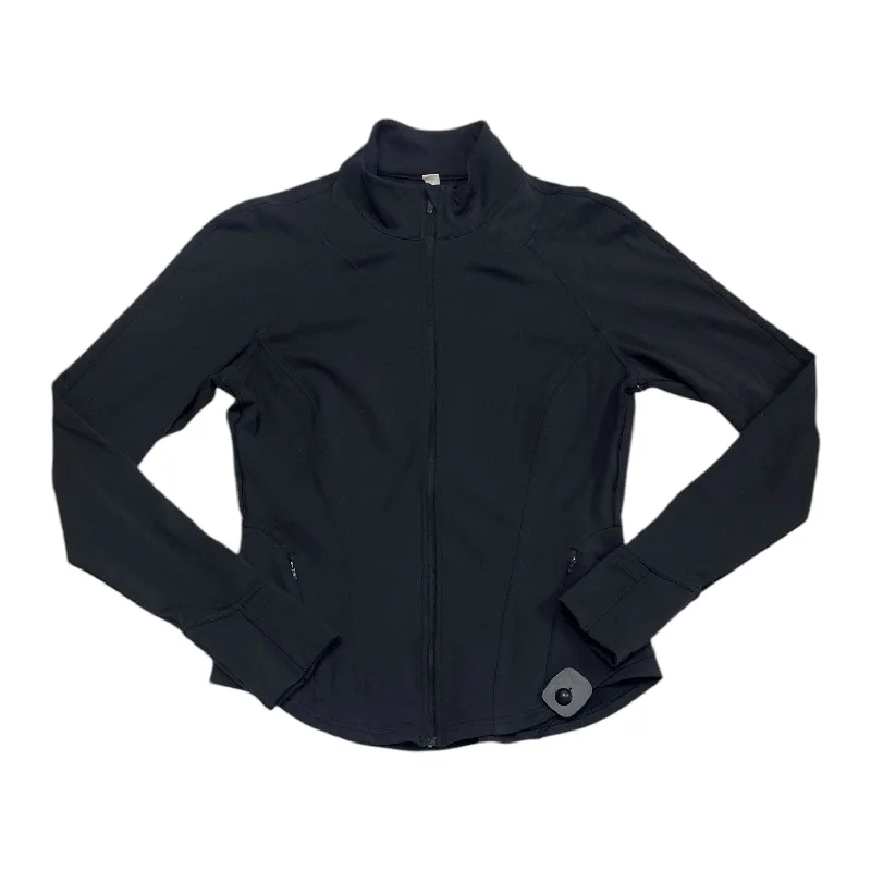 Athletic Jacket By Lululemon In Black, Size: 10 Denim Jacket Leather Jacket Suede Jacket