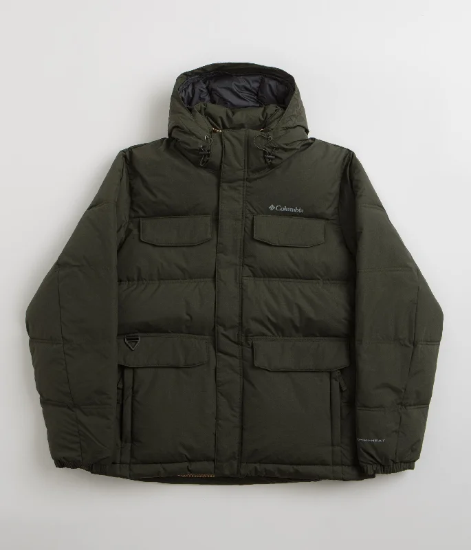 Columbia Landroamer Puffer Jacket - Greenscape Tiered Jacket Buttoned Jacket Zippered Jacket