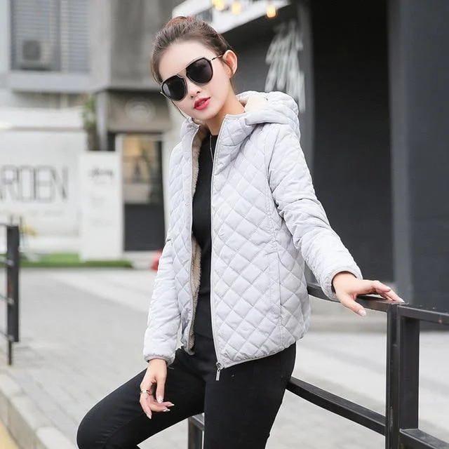 Crossed Padded Jacket Fleece Jacket Down Jacket Feather Jacket