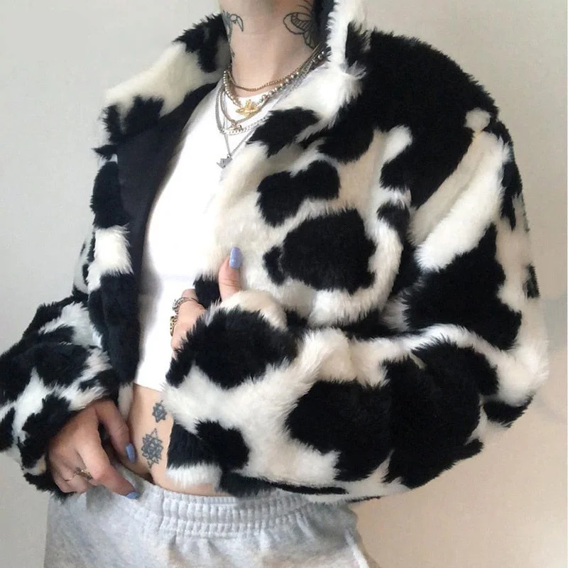 Faux Fur Coat Long Sleeve Women Cardigan Jackets Warm Faux Fur Jacket Faux Fur Jacket Real Fur Jacket Shearling Jacket