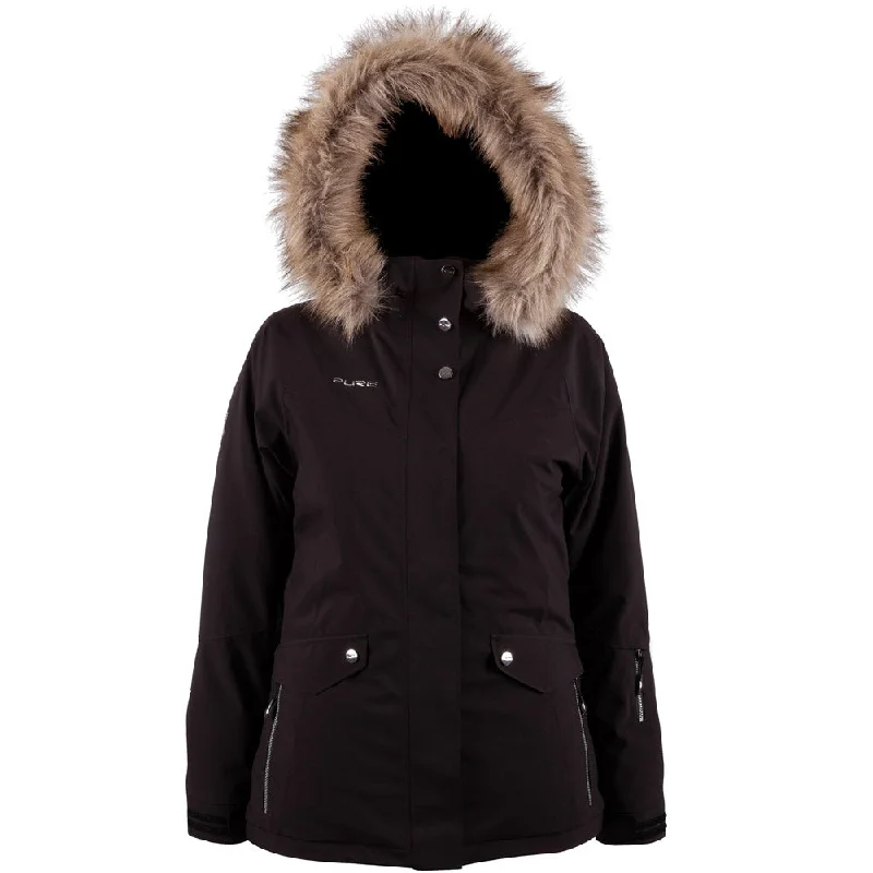 Heavenly Ski Jacket - Womens Notch Collar Peter Pan Collar Cowl Neck