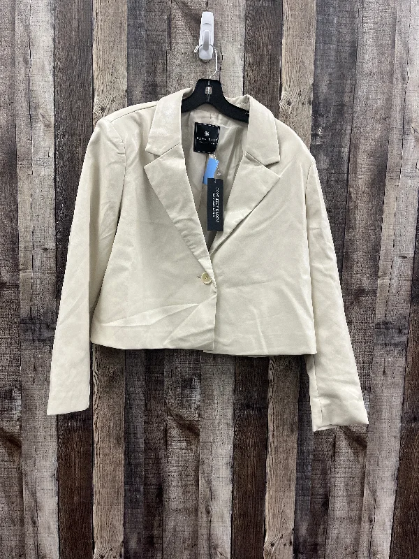 Jacket Moto By Cme In Beige, Size: Xl Fleece Jacket Down Jacket Feather Jacket