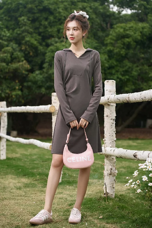 Women's Mini Dress Cozy Long Sleeve Mini Dress