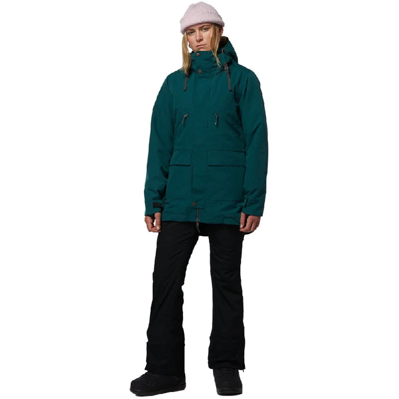 Sammy Ski Jacket - Womens Snapped Jacket Toggled Jacket Drawstring Jacket