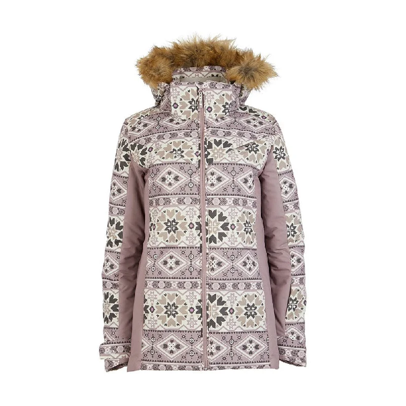 Thea Ski Jacket - Womens Embroidered Jacket Appliqued Jacket Beaded Jacket