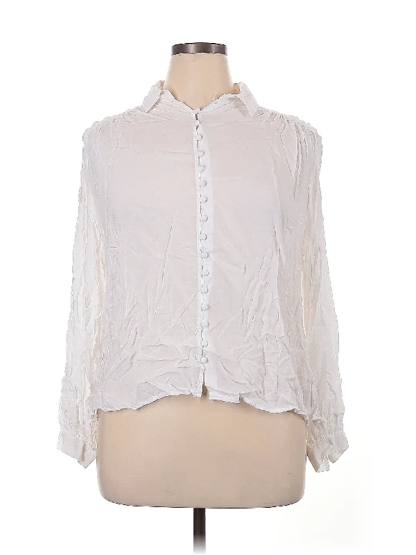 3/4 Sleeve Blouse Feminine Puff Blouse