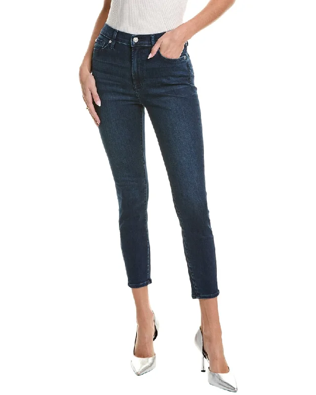 7 For All Mankind High-Waist Ankle Gwenevere Hazel Skinny Jean Elegant Wide-Leg Jeans